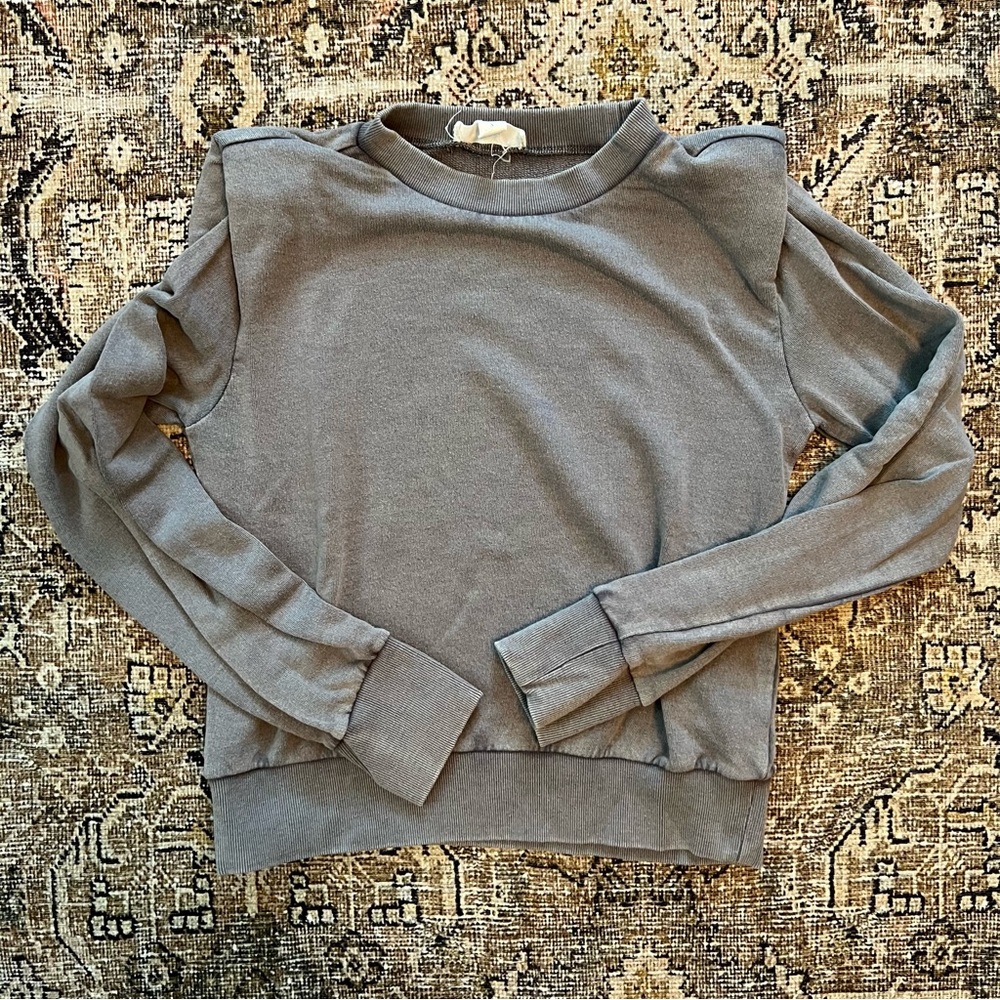 Treasure & Bond Sweatshirt with dramatic shoulder